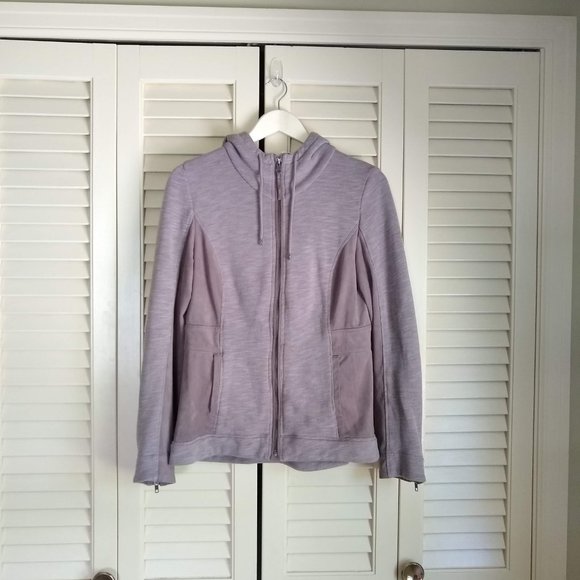 Anthropologie Akemi & Kin Suede Block Hoodie, M - Picture 1 of 6